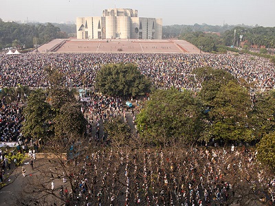 ছবিতে খালেদা জিয়ার জানাজা