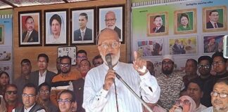 গণতন্ত্র ও অধিকার প্রতিষ্ঠায় ধানের শীষের বিকল্প নেই : ড.মোশাররফ