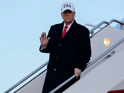 উত্তেজনা বাড়িয়ে যেভাবে সুইজারল্যান্ডে পৌঁছেছেন ট্রাম্প