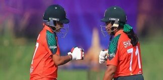 হ্যাটট্রিক জয়ে গ্রুপ চ্যাম্পিয়ন বাঘিনীরা