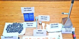 সাড়ে ৪ হাজার পিস ট্যাবলেট উদ্ধার, জব্দ তৈরির সরঞ্জাম: গাজীপুরে বাসার ভিতর ইয়াবার কারখানা