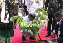 স্মৃতিসৌধের বাগানে পারিজাত ফুলগাছ রোপণ প্রধানমন্ত্রী তারেক রহমানের