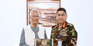 প্রধান উপদেষ্টার সঙ্গে সেনাপ্রধানের বিদায়ী সাক্ষাৎ