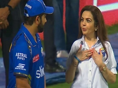 রোহিতকে চিনতেই পারলেন না নীতা আম্বানি