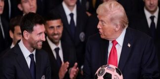 তুমিই বিশ্বের সেরা ফুটবলার: মেসিকে ট্রাম্প