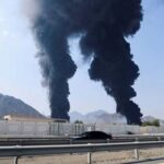 আমিরাতে ড্রোন হামলা, জ্বলছে ফুজাইরাহ শিল্পাঞ্চল