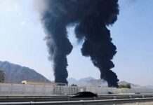 আমিরাতে ড্রোন হামলা, জ্বলছে ফুজাইরাহ শিল্পাঞ্চল